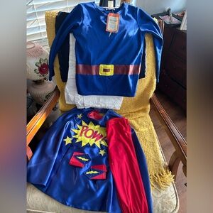 Super hero costume pottery barn kids-  size7-8 - includes mask